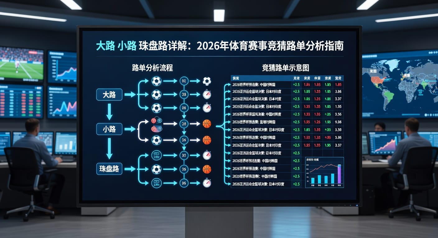 大路 小路 珠盘路｜2026年盘口解读与滚球观察
